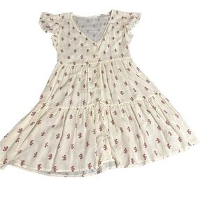 NWOT ivory button down dress